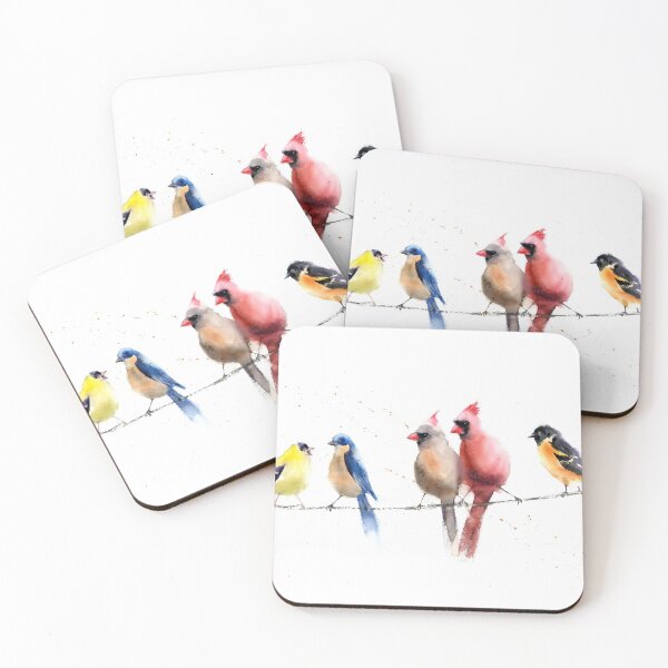 Item preview, Birds on a wire designed and sold by PaintsPassion.