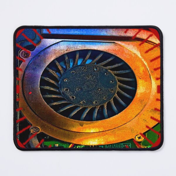 Item preview, laptop Motherboard Fan in Red Gold colors by Iritof designed and sold by iritof.