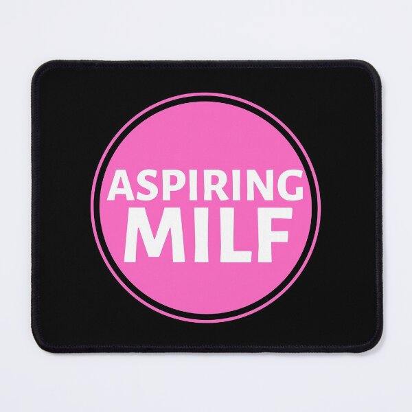 Item preview, Aspiring MILF Pink Circle - Hot Mom Badge - Mothers Day gift for Future Moms designed and sold by CaitU.