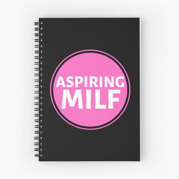Item preview, Aspiring MILF Pink Circle - Hot Mom Badge - Mothers Day gift for Future Moms designed and sold by CaitU.