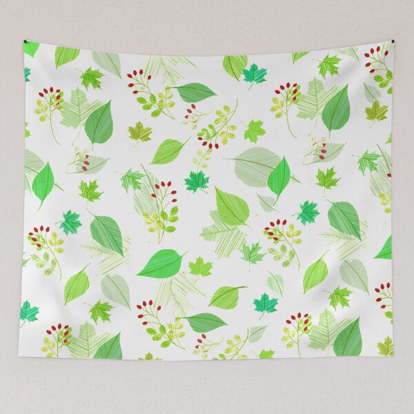 Item preview, Wildflowers and Green Leaves before Autumn designed and sold by monodesigns.