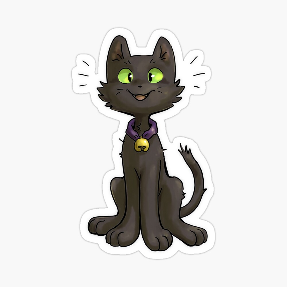 Scaredy Cat Sticker for Sale by Kaija