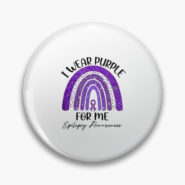 Item preview, i wear purple for me rainbow epilepsy awareness designed and sold by sunxmoon12.