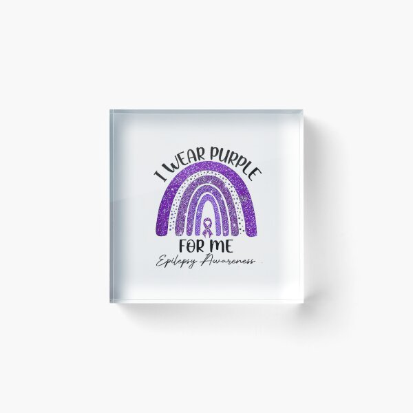 Item preview, i wear purple for me rainbow epilepsy awareness designed and sold by sunxmoon12.