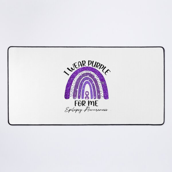 Item preview, i wear purple for me rainbow epilepsy awareness designed and sold by sunxmoon12.