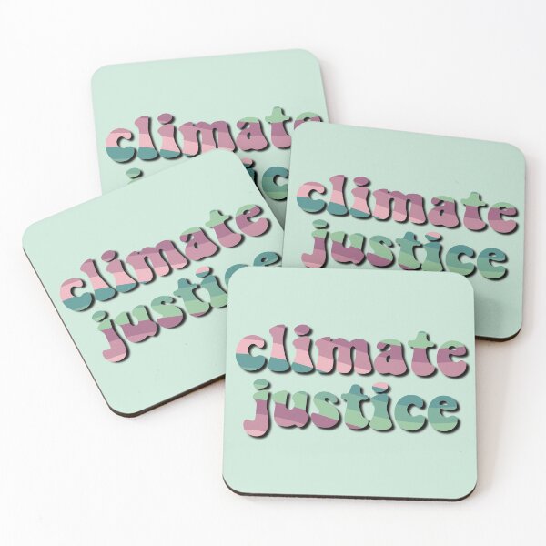 Item preview, Climate Justice Retro Pink Green Environmental Advocacy designed and sold by cashewdays.
