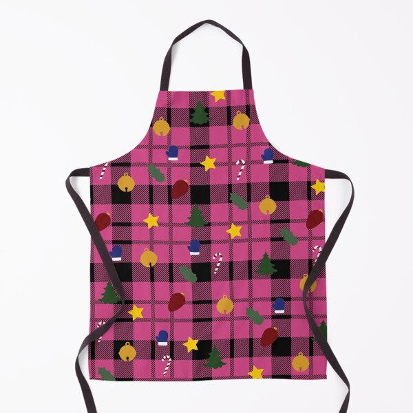 Item preview, Pink Christmas Buffalo Plaid theme pattern designed and sold by Smiley-10.