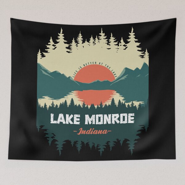 Item preview, Retro Lake Monroe Indiana designed and sold by Friday NightCo.