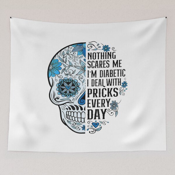 Item preview, nothing scares me im a diabetic designed and sold by sunxmoon12.