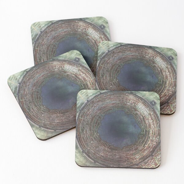 Item preview, Caldera Round City for Tabletop RPG game master battlemap designed and sold by Tiffany Munro.