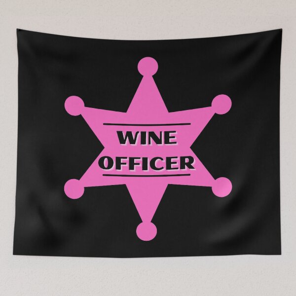 Item preview, Wine Officer - Funny Wine Puns - Gift for Wine Lovers who like alcohol jokes designed and sold by CaitU.