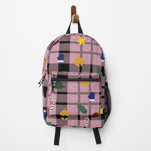 Item preview, Light Pink Christmas Buffalo Plaid theme pattern designed and sold by Smiley-10.