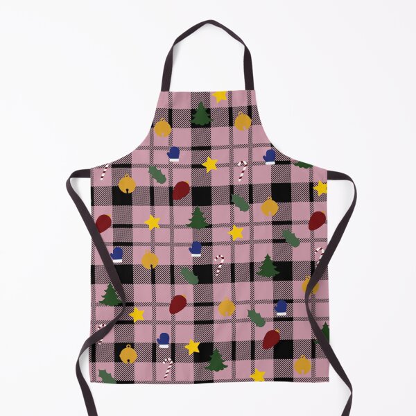 Item preview, Light Pink Christmas Buffalo Plaid theme pattern designed and sold by Smiley-10.