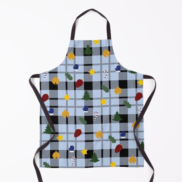 Item preview, Light Blue Christmas Buffalo Plaid theme pattern designed and sold by Smiley-10.
