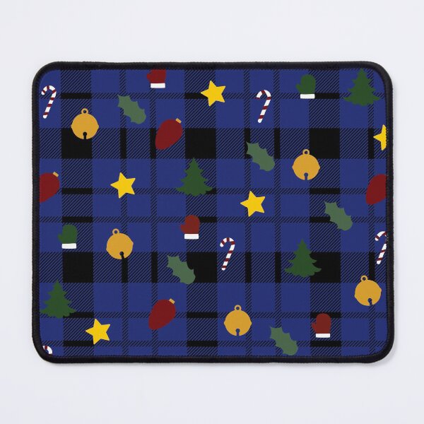 Item preview, Blue Christmas Buffalo Plaid theme pattern designed and sold by Smiley-10.