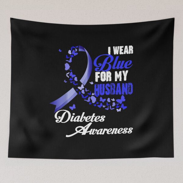 Item preview, wear blue for my husband t1d diabetes awareness designed and sold by sunxmoon12.