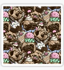 Dogs & Desserts Pattern Sticker