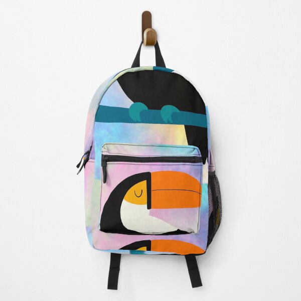 Item preview, Happy Toucan on a magical colourful background  designed and sold by PrintsEntmt.