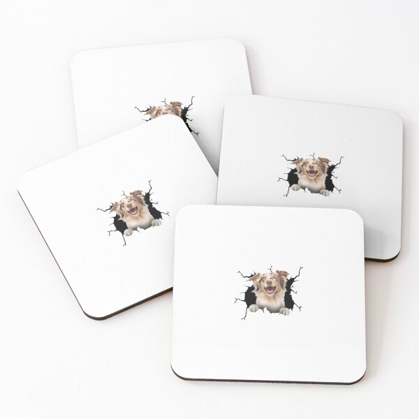 Item preview, Border Collie Crack Sticker Custom Cute Custom Vinyl Car Decals For Trucks Secret Santa designed and sold by BroxonJames.