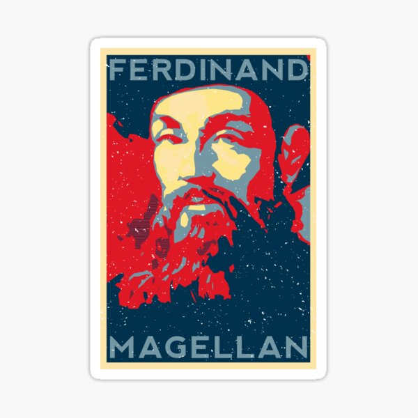 Portrait of Ferdinand Magellan (1480–1521) Sticker for Sale by NTGUILTY