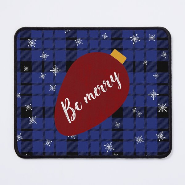 Item preview, Be merry Blue Christmas Buffalo Plaid design designed and sold by Smiley-10.