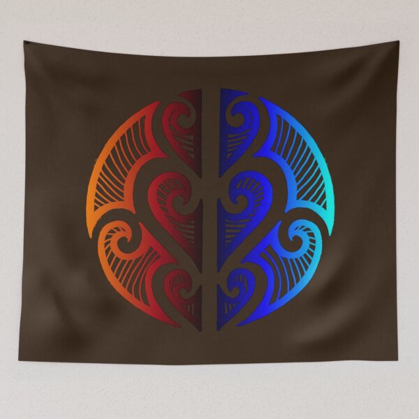 Item preview, Colored maori tribal art designed and sold by attracdionz.