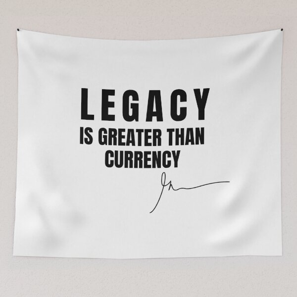 Item preview, Legacy is greater than currency gary vee quotes designed and sold by SpiritualCode.