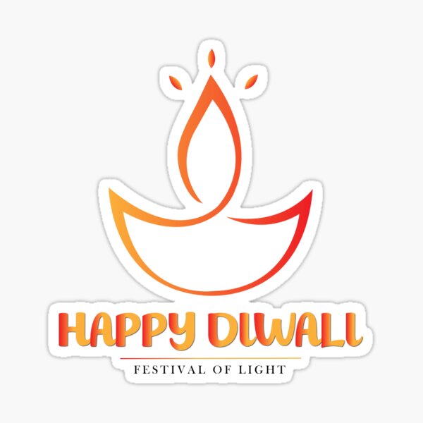 Happy diwali logo design background Royalty Free Vector