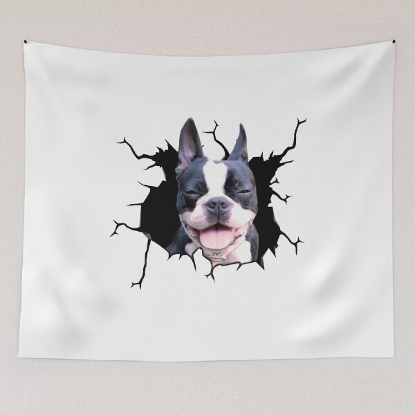 Item preview, Boston Terrier Dog Breeds Dogs Puppy Decal Crack Sticker For Back Window Wiper Happy Cricut Stickers Funny Gifts For Men designed and sold by BroxonJames.