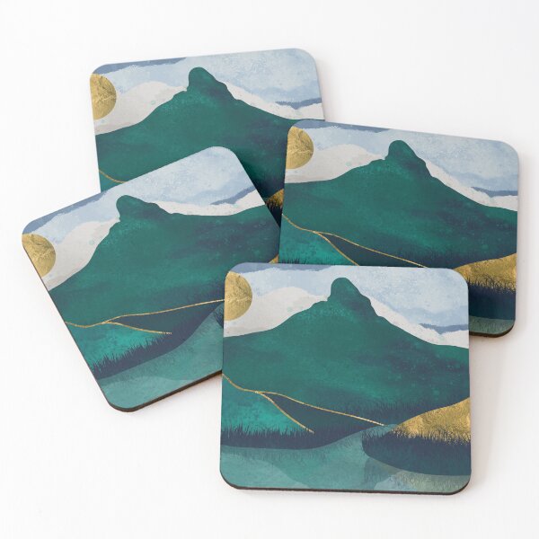 Item preview, Minimalist mountain landscape artwork designed and sold by ArtbyJodlana.
