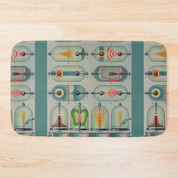 Item preview, Colorful Electrical Discharges Blue Tone Vintage Old Distressed Look Illustration designed and sold by TrulyEpoque.