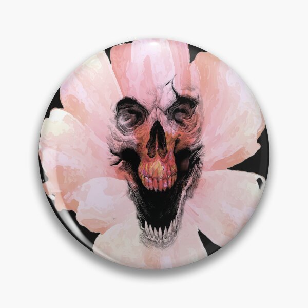 Item preview, Skull face in flower  designed and sold by diva-design.