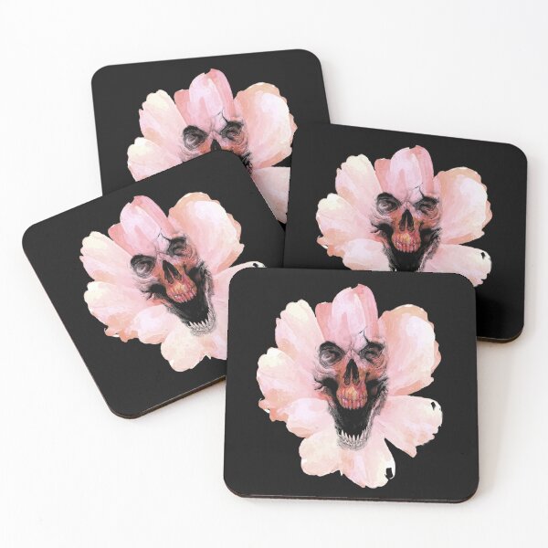 Item preview, Skull face in flower  designed and sold by diva-design.