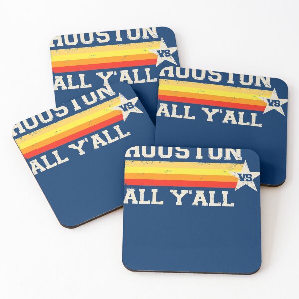 Item preview, Houston vs All Y'all Vintage Stripe Texas Baseball Town fans My City My Love Retro Vintage Houston designed and sold by Easy-Logo.