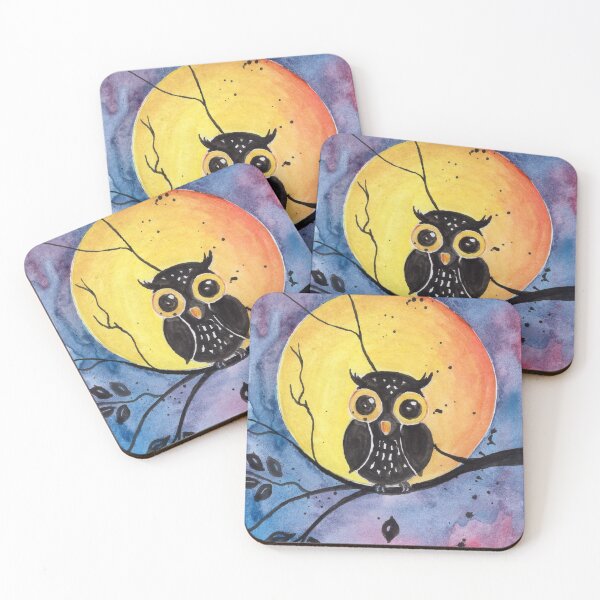 Item preview, Baby Owl With Full Moon designed and sold by Beescart.