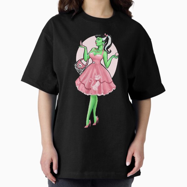 Pin Up Bride of Frankenstein Oversized T-Shirt