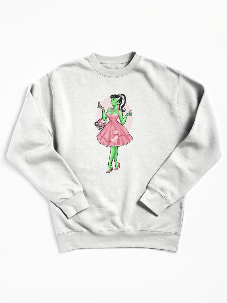 Pin Up Bride of Frankenstein Pullover Sweatshirt