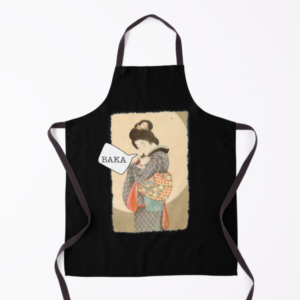 Item preview, Woman with a cat Japanese art parody Baka designed and sold by mcb-jp.