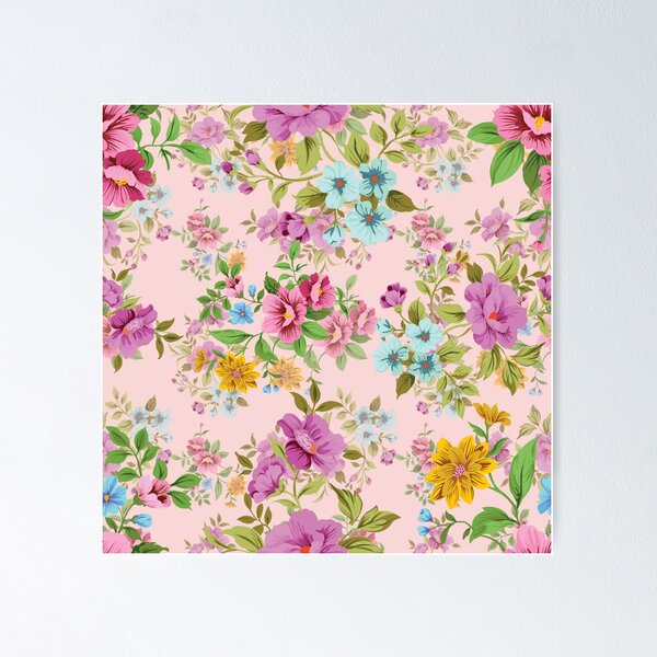 Pastel Beautiful Floral Poster