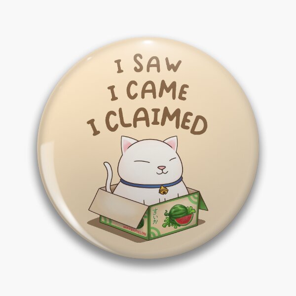 Item preview, I saw I came I claimed Chubby Cat in Watermelon Box  designed and sold by Takeda-art.