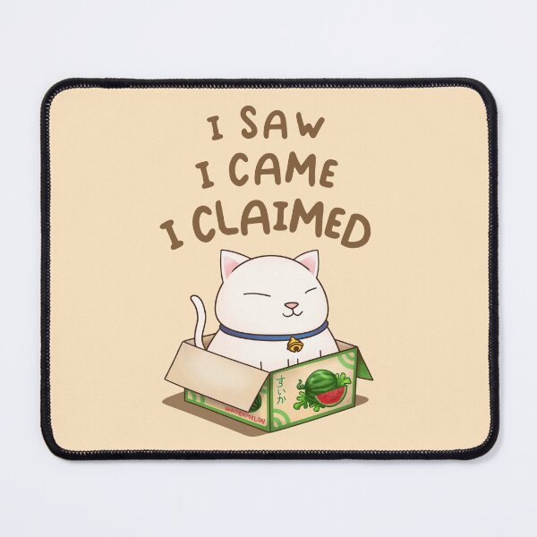 Item preview, I saw I came I claimed Chubby Cat in Watermelon Box  designed and sold by Takeda-art.