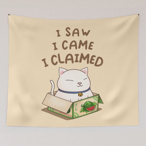 Item preview, I saw I came I claimed Chubby Cat in Watermelon Box  designed and sold by Takeda-art.