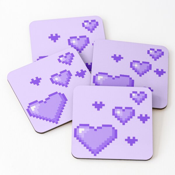 Item preview, Cute purple heart pixel art  designed and sold by Valentine145.