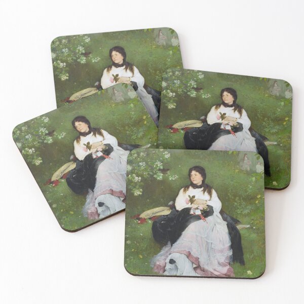 Item preview, Woman sitting in nature designed and sold by IliaLobell.