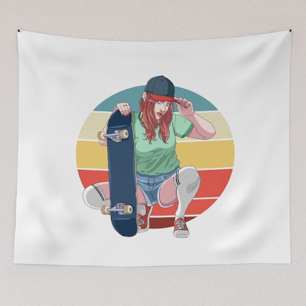 Item preview, Skater Girl Skateboarding Women Sk8 Girls designed and sold by Nosek1ng.
