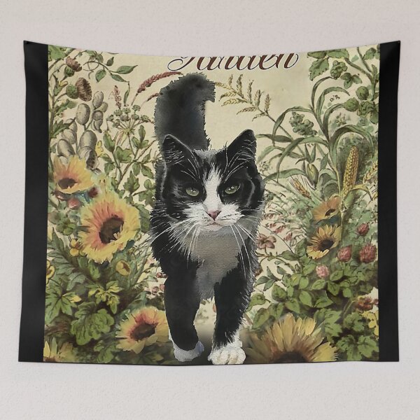 Item preview, Lovely Cats And Garden designed and sold by Sidney Allen.