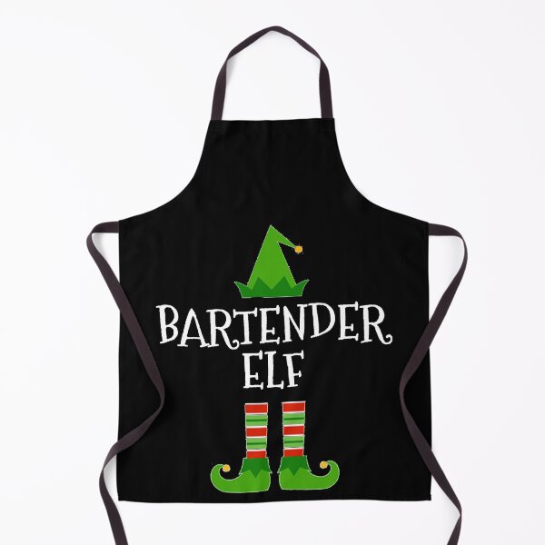 Item preview, Bartender Elf - Funny Staff Employee Work Christmas design designed and sold by TopRatedDesigns.