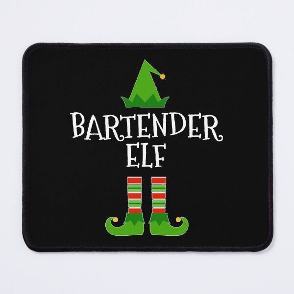 Item preview, Bartender Elf - Funny Staff Employee Work Christmas design designed and sold by TopRatedDesigns.