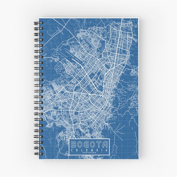 Item preview, Bogota City Map of Colombia - Blueprint designed and sold by deMAP.