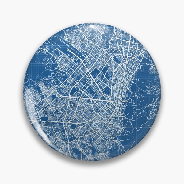 Item preview, Bogota City Map of Colombia - Blueprint designed and sold by deMAP.